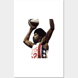 Julius Erving of the New York Nets Posters and Art